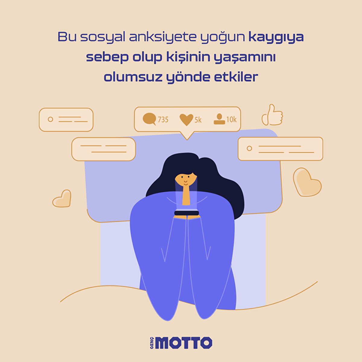 Bu sosyal anksiyete yoğun kaygıya sebep olup kişinin yaşamını olumsuz yönde etkiler