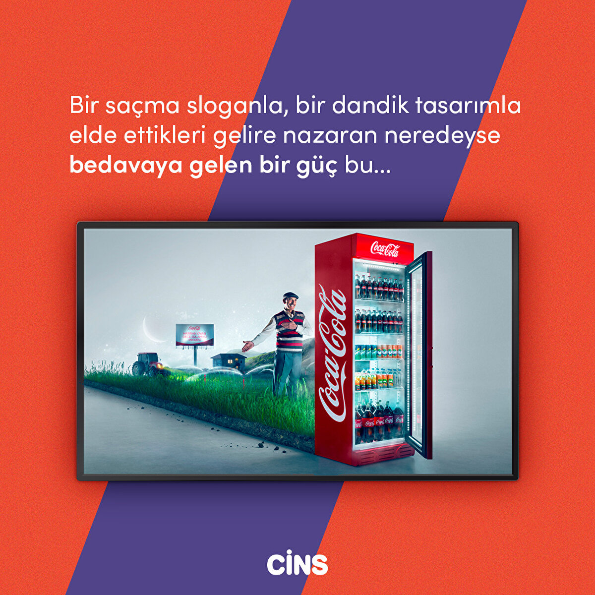 Bir saçma sloganla, bir dandik tasarımla elde ettikleri gelire nazaran neredeyse bedavaya gelen bir güç bu...