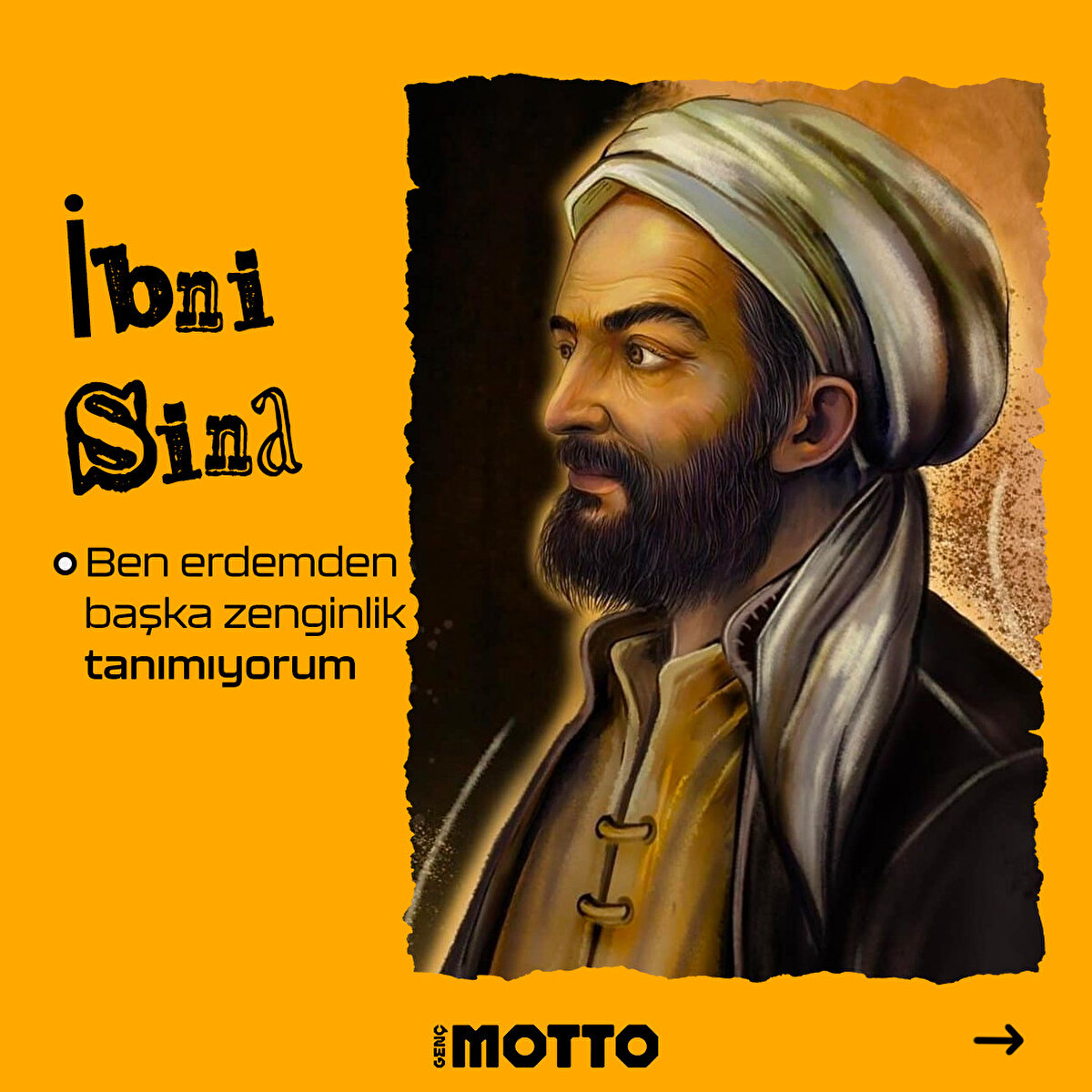 İbni Sina:Ben erdemden başka zenginlik tanımıyorum