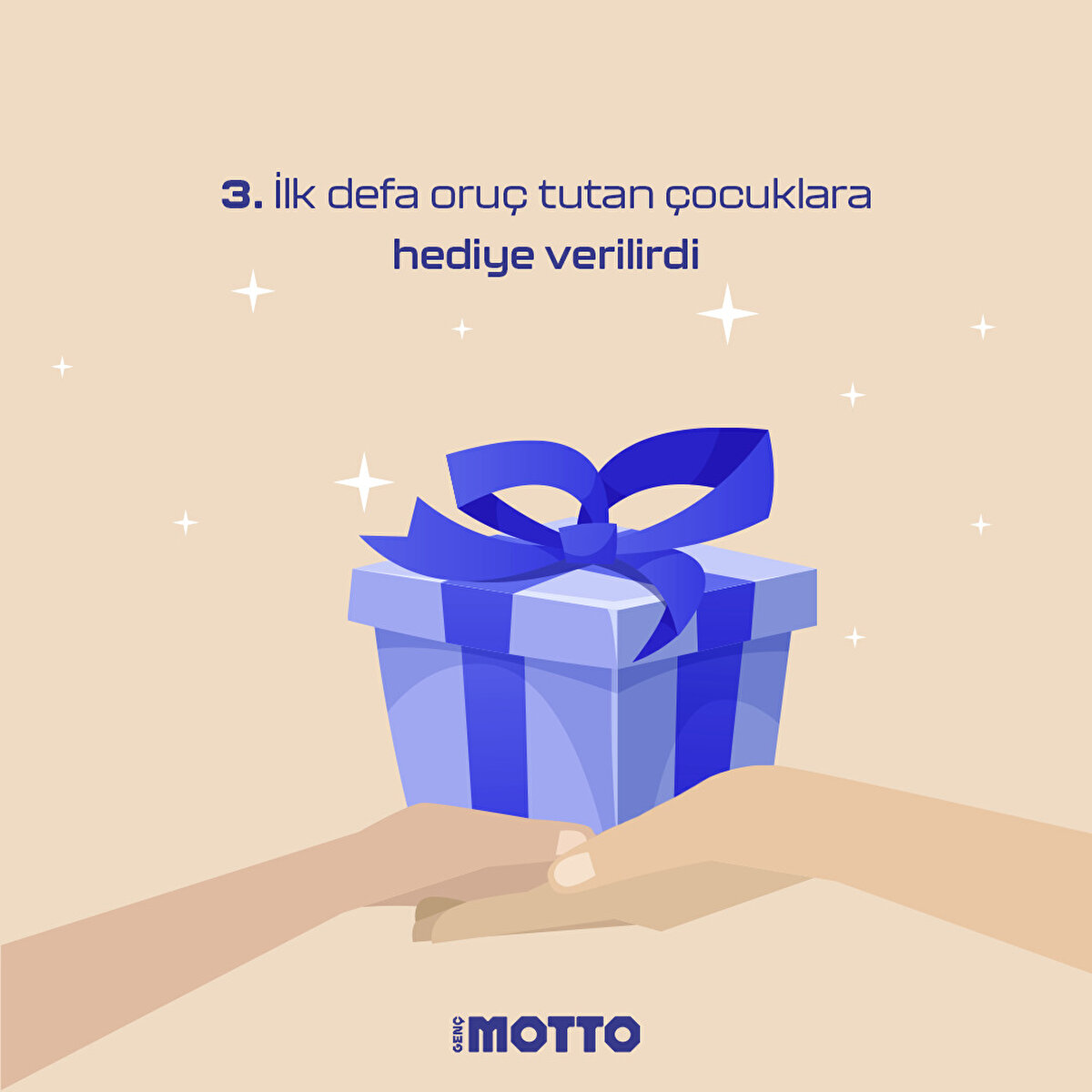 İlk defa oruç tutan çocuklara hediye verilirdi