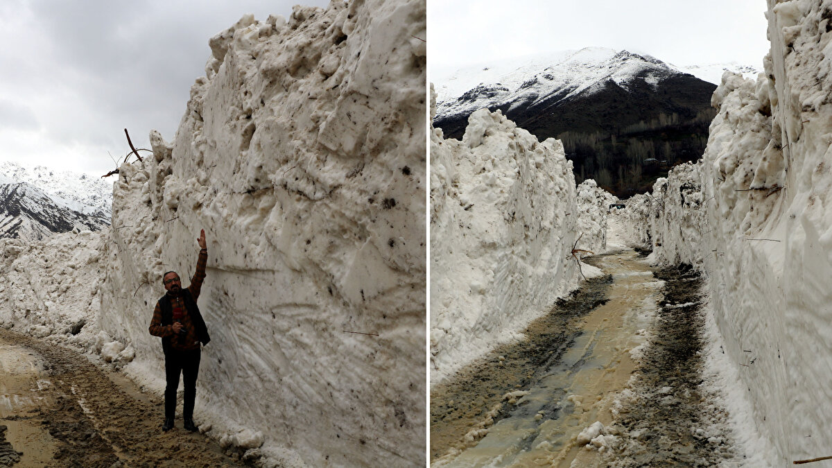 İhbarla bölgeye sevk edilen İl Özel İdaresi'ne bağlı karla mücadele ekipleri, yolları açmak için çalışma başlattı