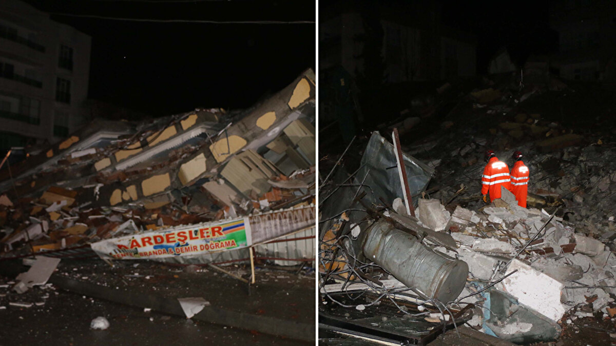 İhbarla olay yerine polis, jandarma ve AFAD ekipleri sevk edildi. Bölgeye güvenlik şeridi çekilirken, ekipler tedbiren enkazda arama yaptı.