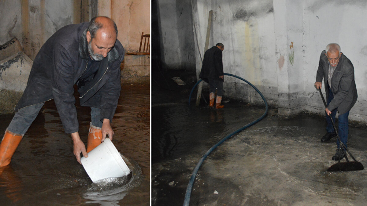 Kahramanmaraş merkezli depremlerden etkilenen Elazığ'da da birçok bina hasar gördü. Kültür Mahallesi Töreli Sokak'taki 2 bloklu 5 katlı Nadir Apartmanı'nın bodrumunu ise felaketten 1 hafta sonra kaynağı belli olmayan yer altı suyu bastı.