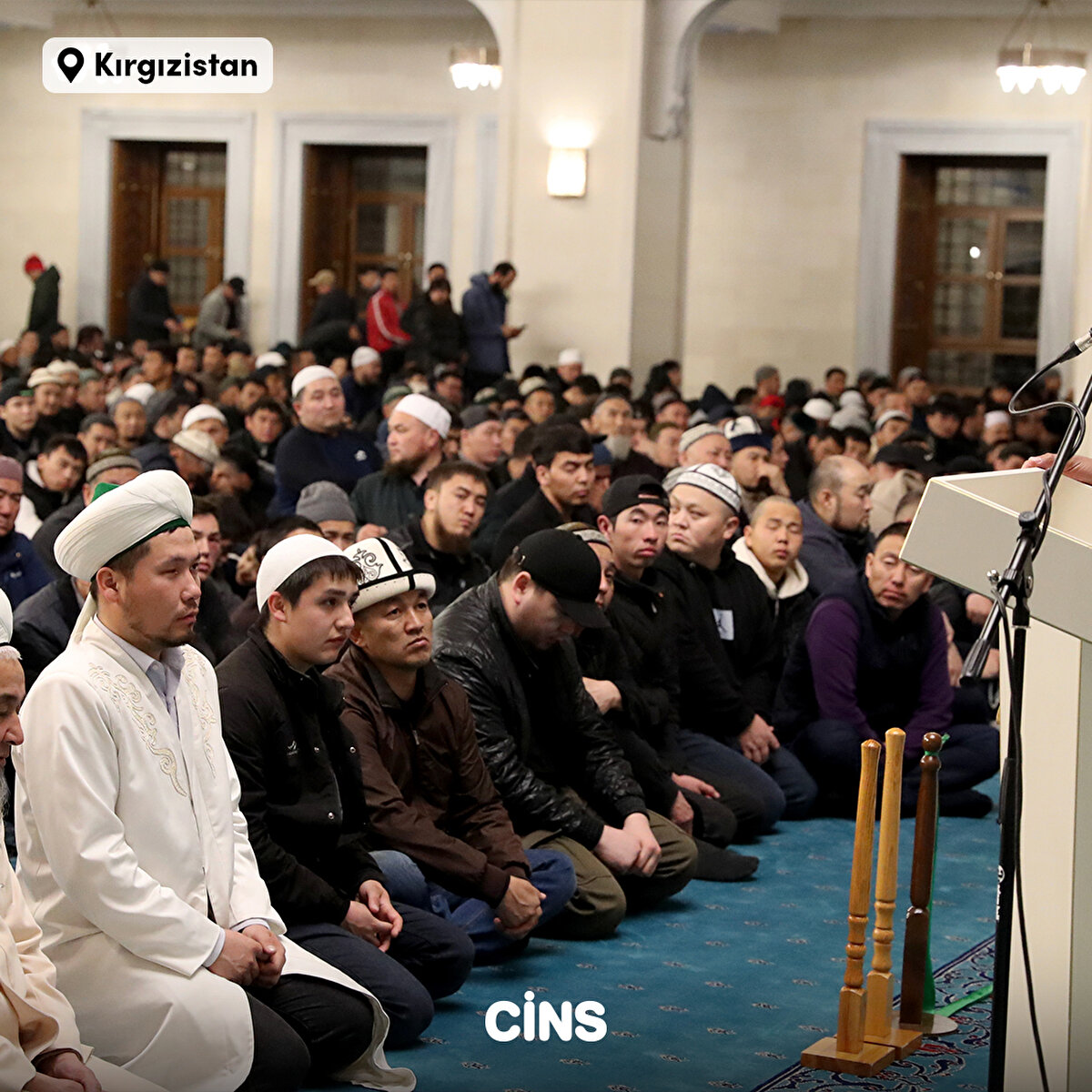 Kırgızistan'da topluca Teravih Namazı kılındı