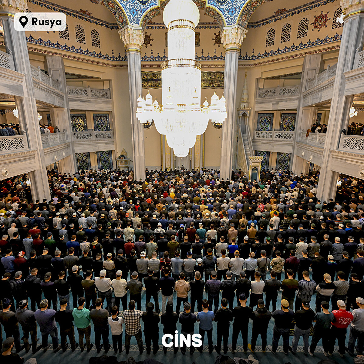 Rusya'da topluca Teravih Namazı kılındı