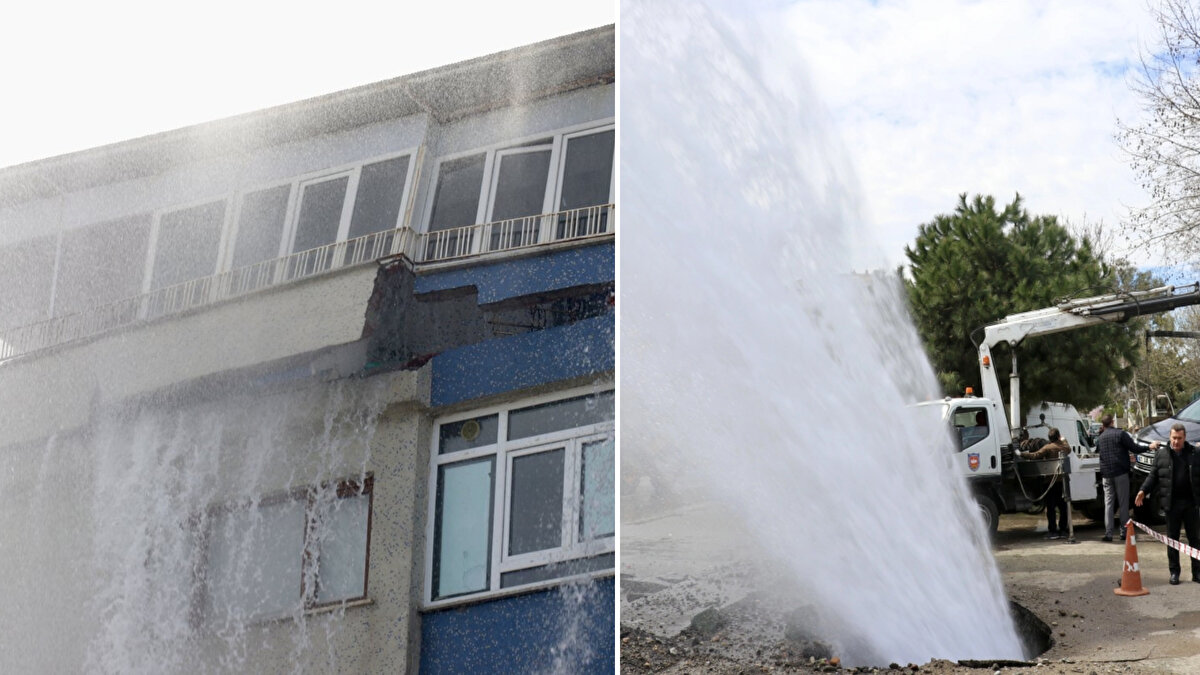 Hattın patlayan bölümünden yükselen su, sahil yolunun her iki şeridinde birikerek ulaşımı aksattı. İhbar üzerine olay yerine gelen polis, vatandaşları uzaklaştırarak bölgede emniyet şeridi oluşturdu.