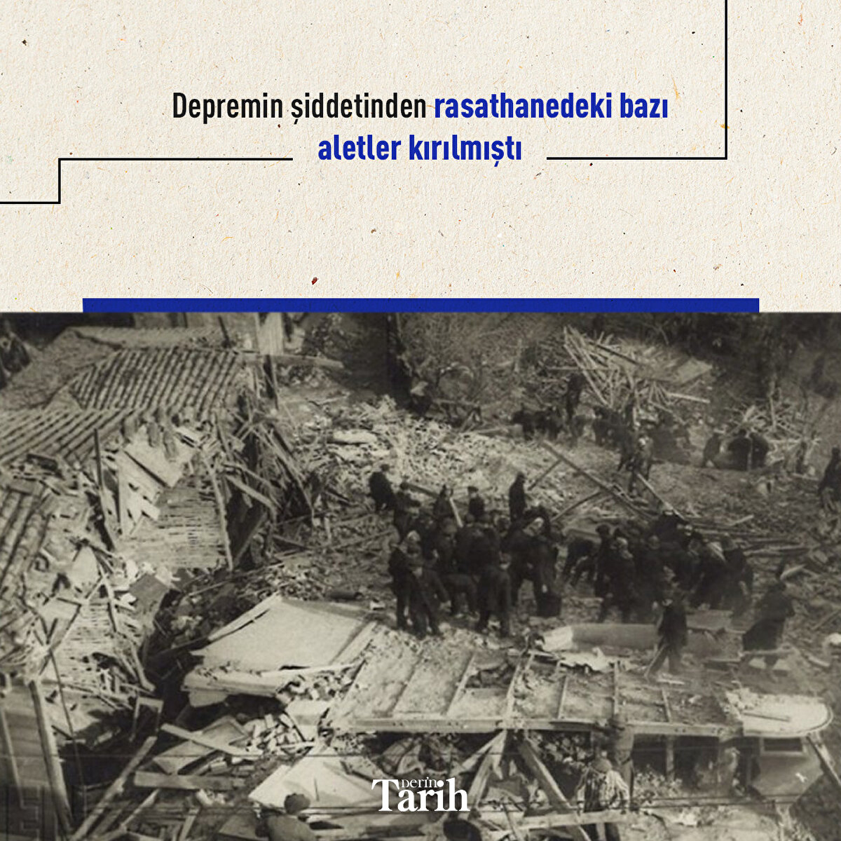 Depremin şiddetinden rasathanedeki bazı aletler kırılmıştı