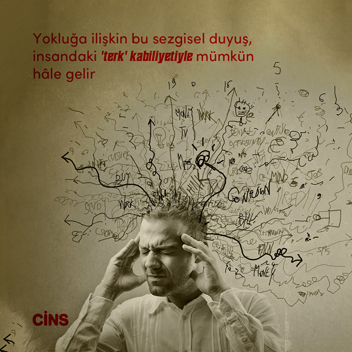 Yokluğa ilişkin bu sezgisel duyuş, insandaki 'terk' kabiliyetiyle mümkün hâle gelir