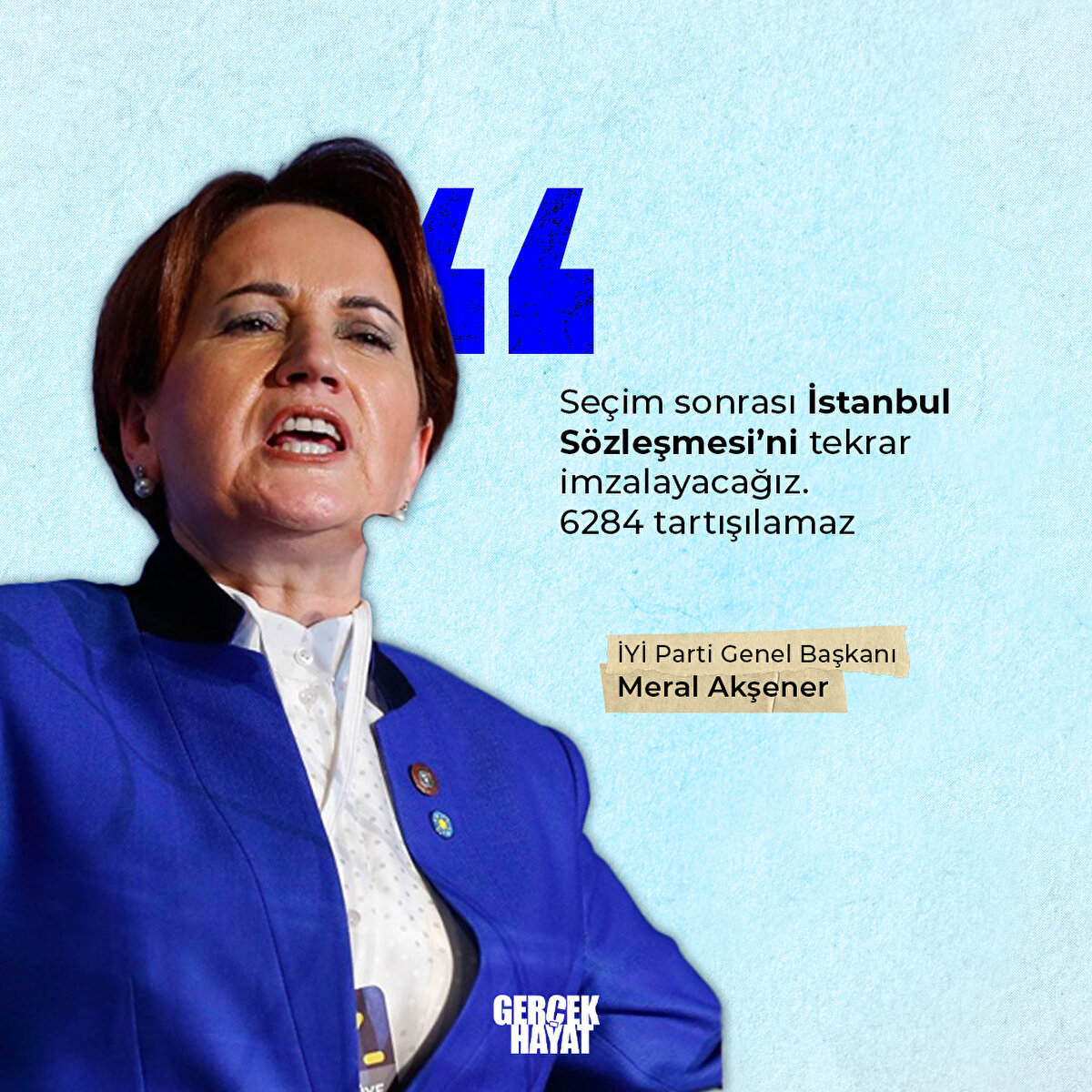İYİ Parti Genel Başkanı Meral Akşener