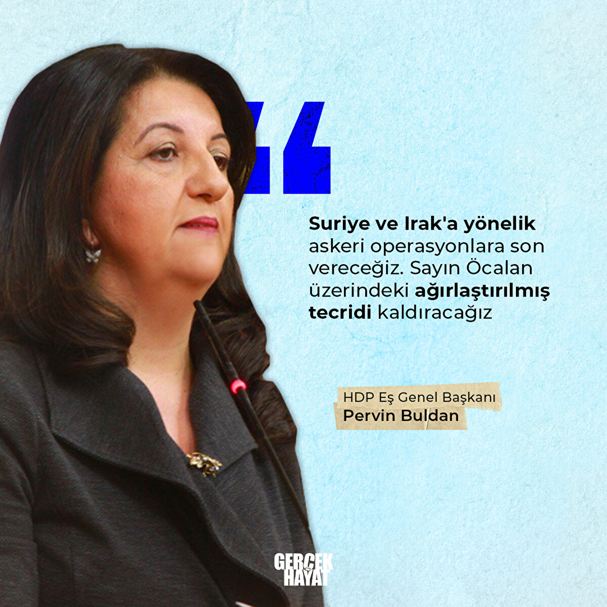 HDP Eş Genel Başkanı Pervin Buldan