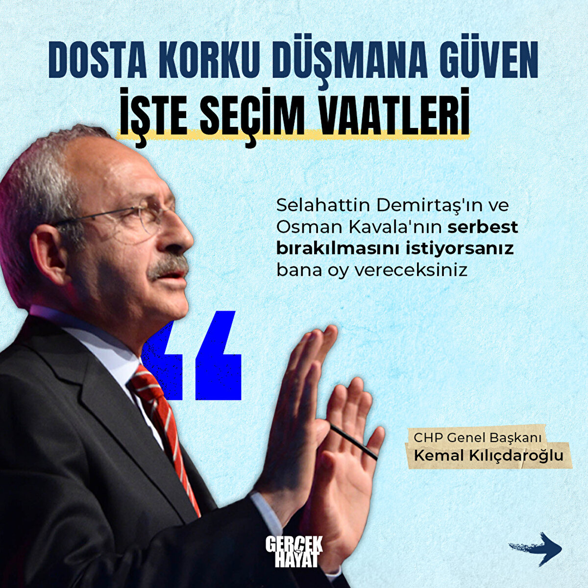 CHP Genel Başkanı Kemal Kılıçdaroğlu