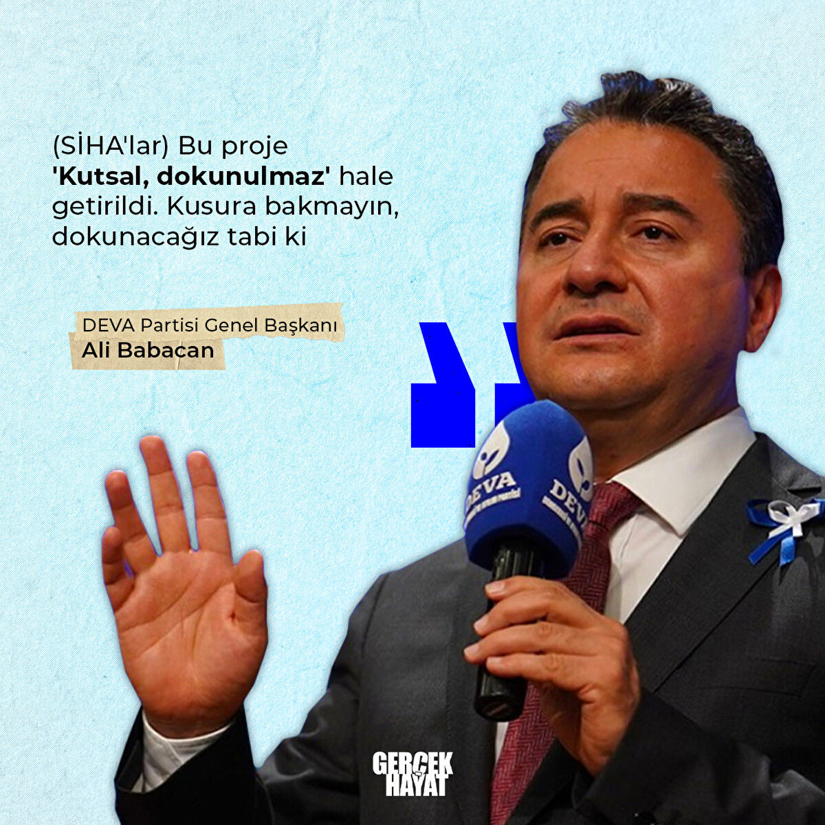 DEVA Partisi Genel Başkanı Ali Babacan