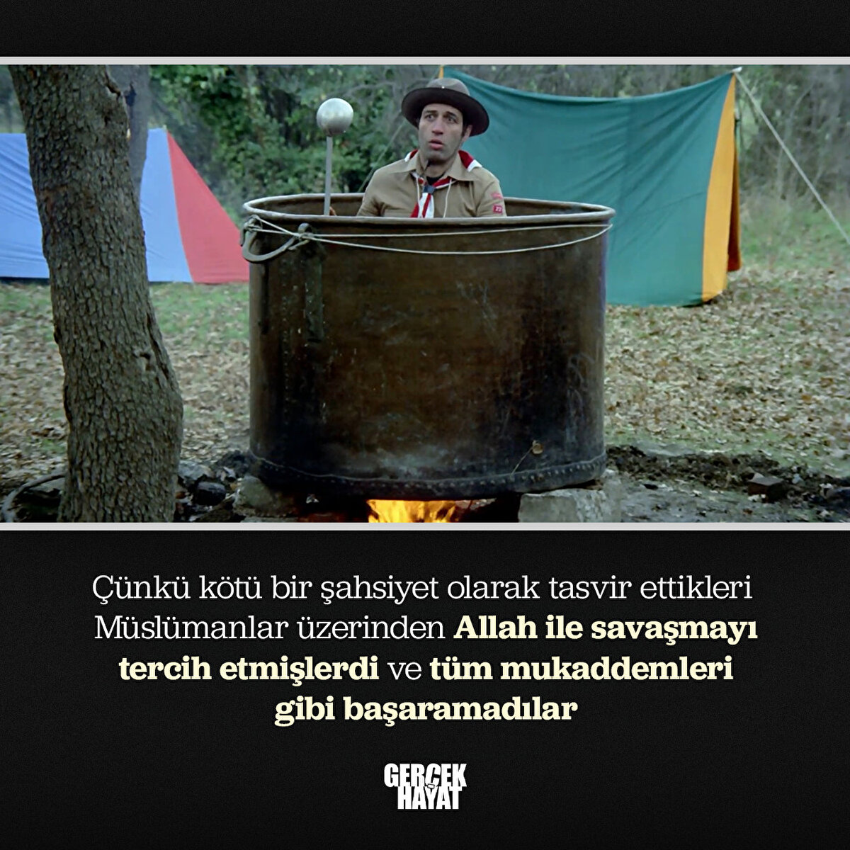 Müslümanlar üzerinden Allah ile savaşmayı tercih etmişlerdi