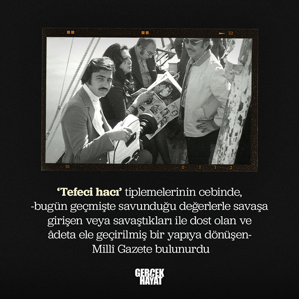 ‘Tefeci hacı’ tiplemelerinin cebinde Millî Gazete bulunurdu