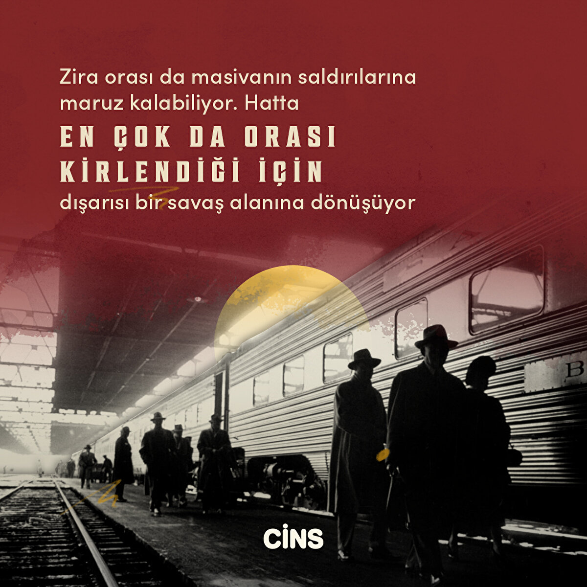 Zira orası da masivanın saldırılarına maruz kalabiliyor. Hatta en çok da orası kirlendiği için dışarısı bir savaş alanına dönüşüyor