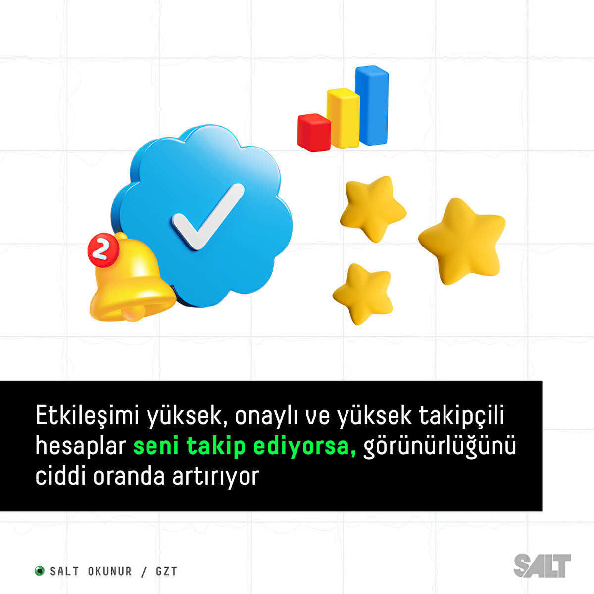 Etkileşimi yüksek, onaylı ve yüksek takipçili hesaplar seni takip ediyorsa, görünürlüğünü ciddi oranda artırıyor.