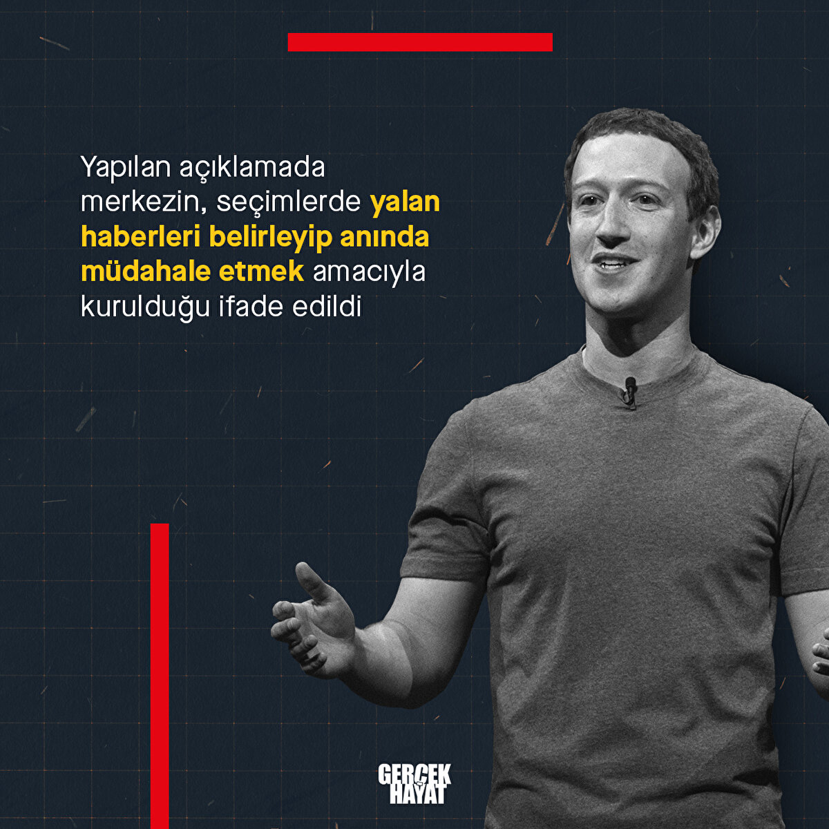 merkezin, seçimlerde yalan haberleri belirleyip anında müdahale etmek amacıyla kurulduğu ifade edildi