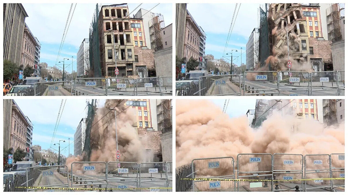 Kemeraltı Caddesi'ndeki tarihi metruk binada sabah saatlerinde kısmi çökmeler yaşandı. Bunun üzerine olay yerine polis, itfaiye ve AFAD ekipleri sevk edildi.<br><br>Tramvay yolunun geçtiği caddedeki bina çevresinde güvenlik önlemi alındı. Binanın çevresindeki diğer binalar da boşaltıldı.
