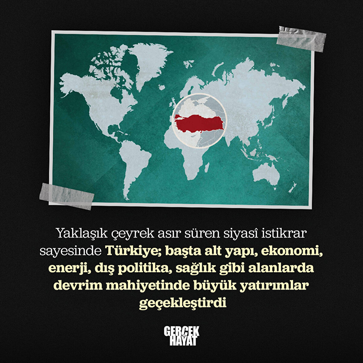 Türkiye, devrim mahiyetinde büyük yatırımlar geçekleştirdi