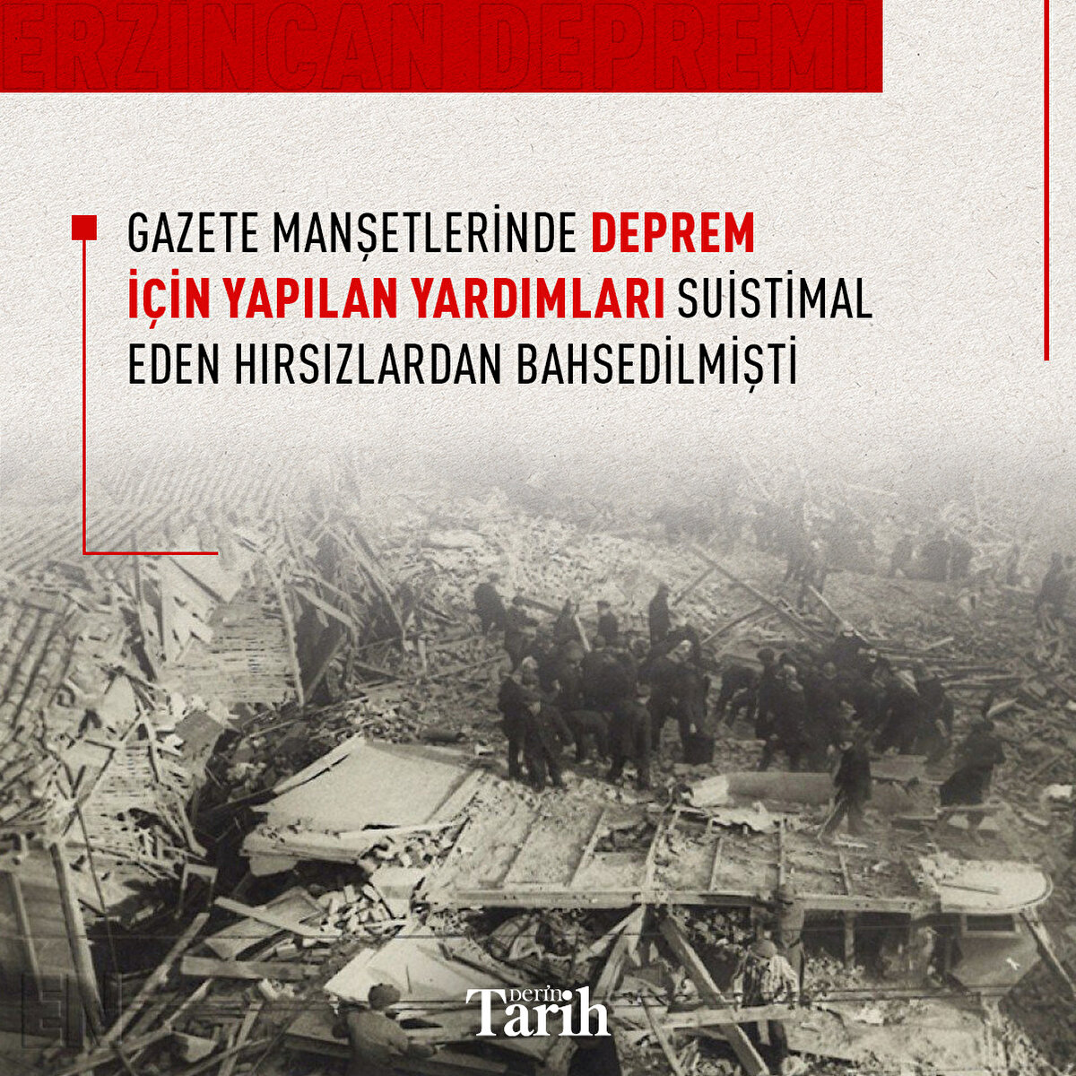 Gazete manşetlerinde deprem için yapılan yardımları suistimal eden hırsızlardan bahsedilmişti
