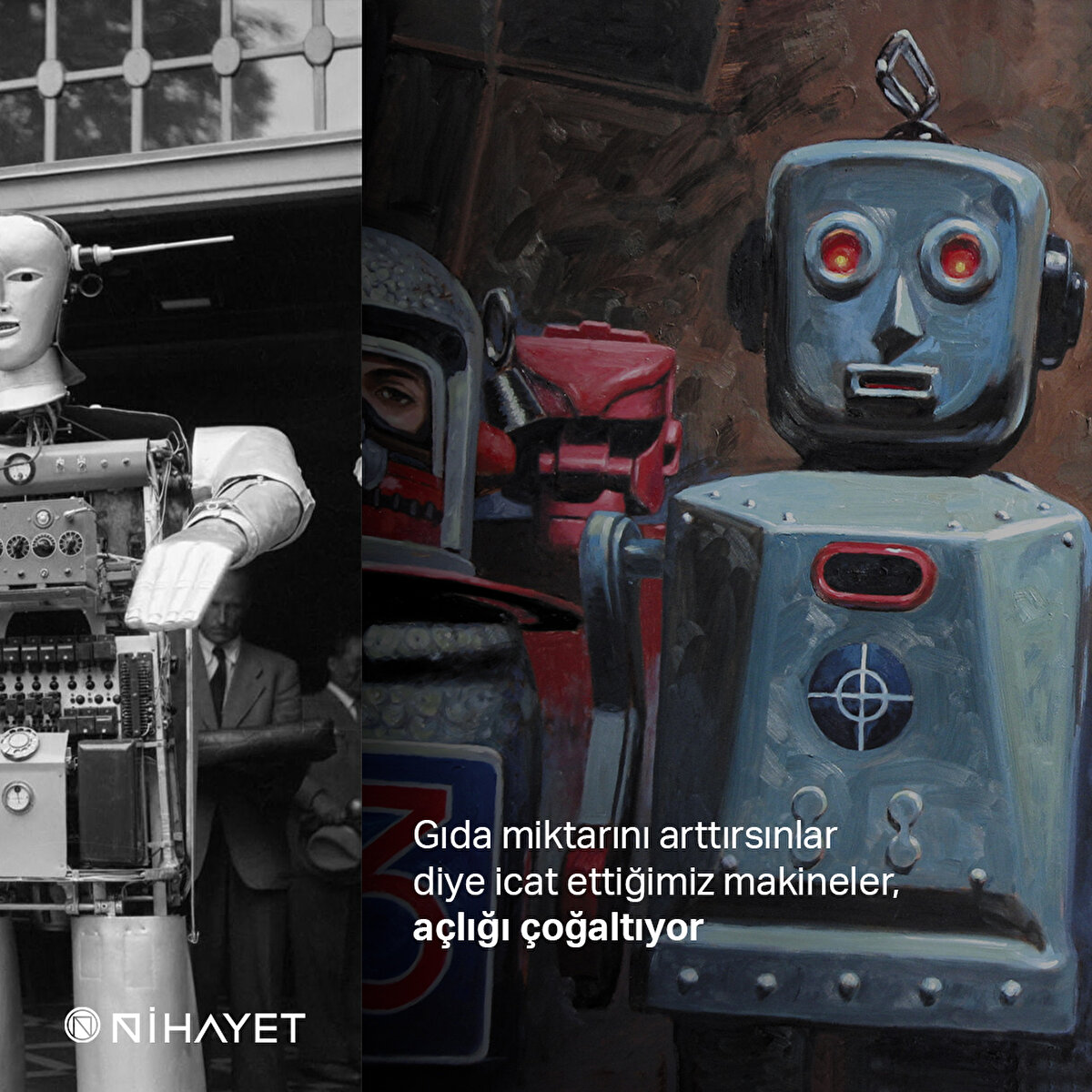 Gıda miktarını arttırsınlar diye icat ettiğimiz makineler, a&#231;lığı &#231;oğaltıyor