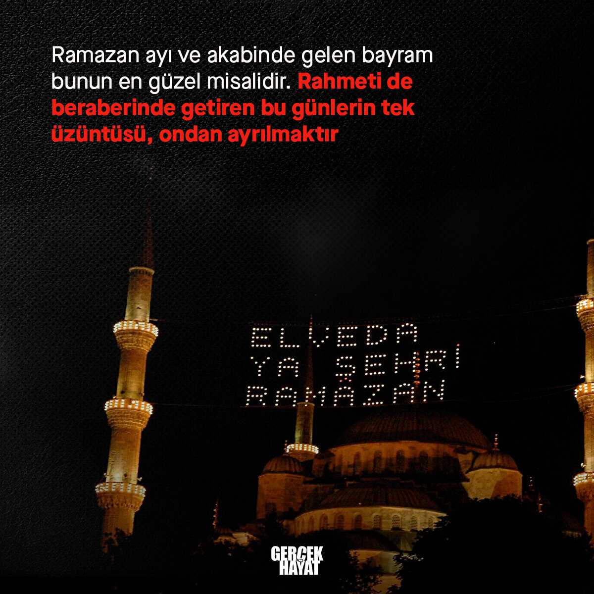 Bu günlerin tek üzüntüsü, ondan ayrılmaktır