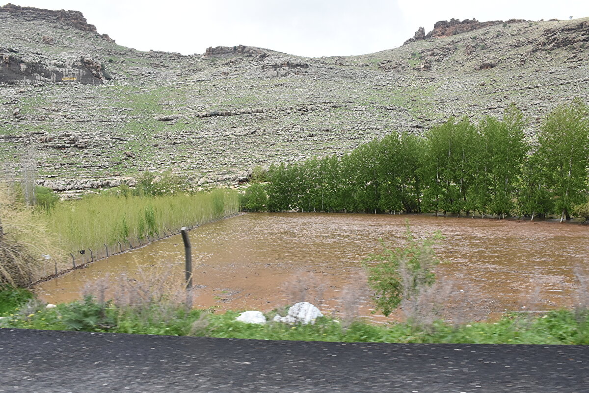 Midyat'ta etkili olan sağanak nedeniyle yollarda su birikintisi oluştu, araçlar trafikte ilerlemekte güçlük çekti.<br><br>