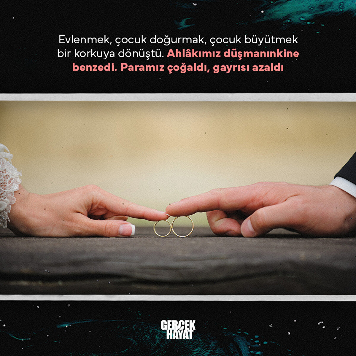 Ahlâkımız düşmanınkine benzedi