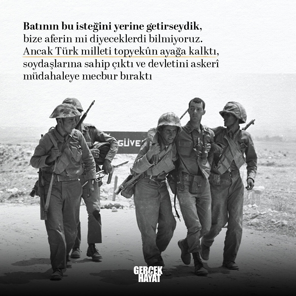 Türk milleti topyekûn ayağa kalktı