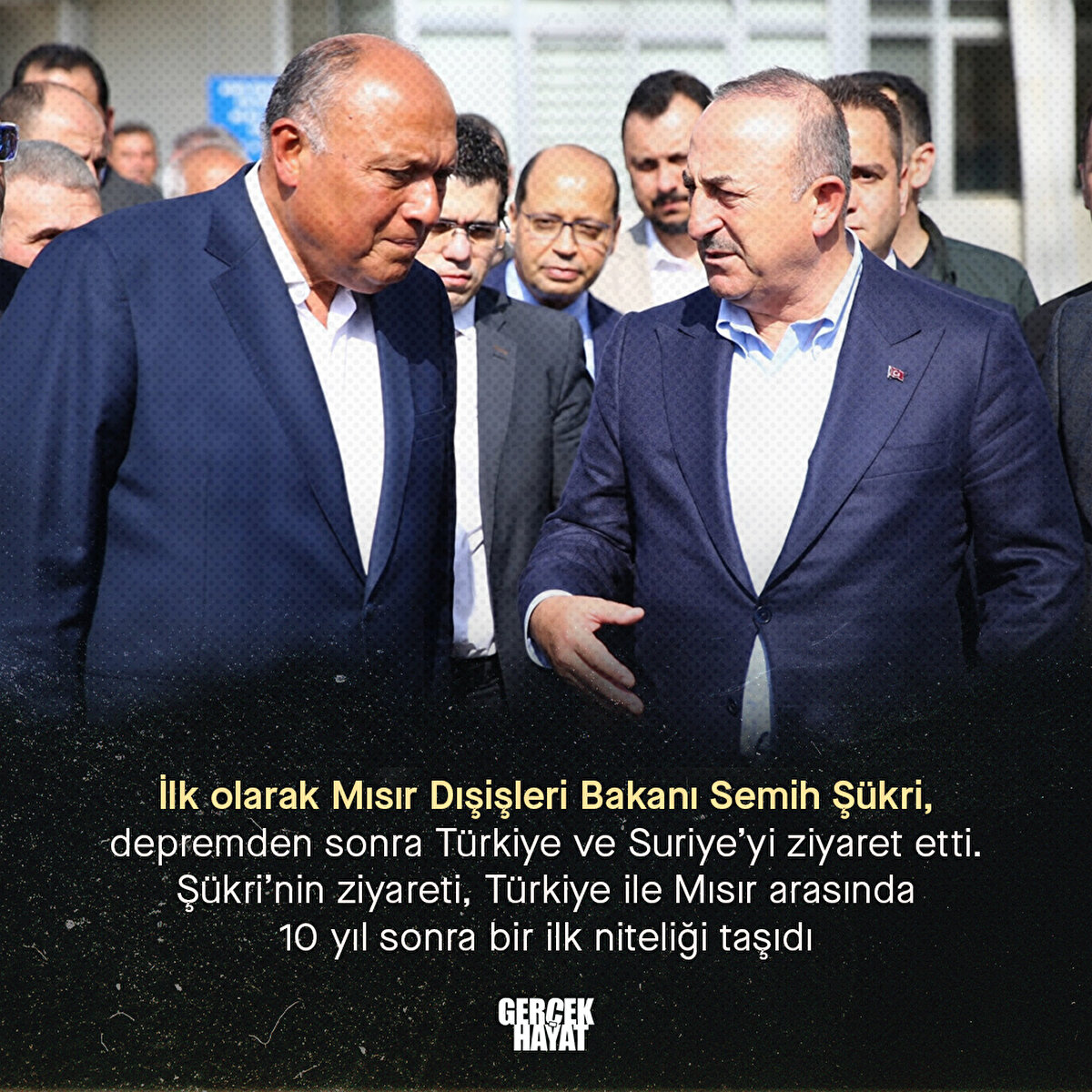Mısır Dışişleri Bakanı Semih Şükri, depremden sonra Türkiye ve Suriye’yi ziyaret etti