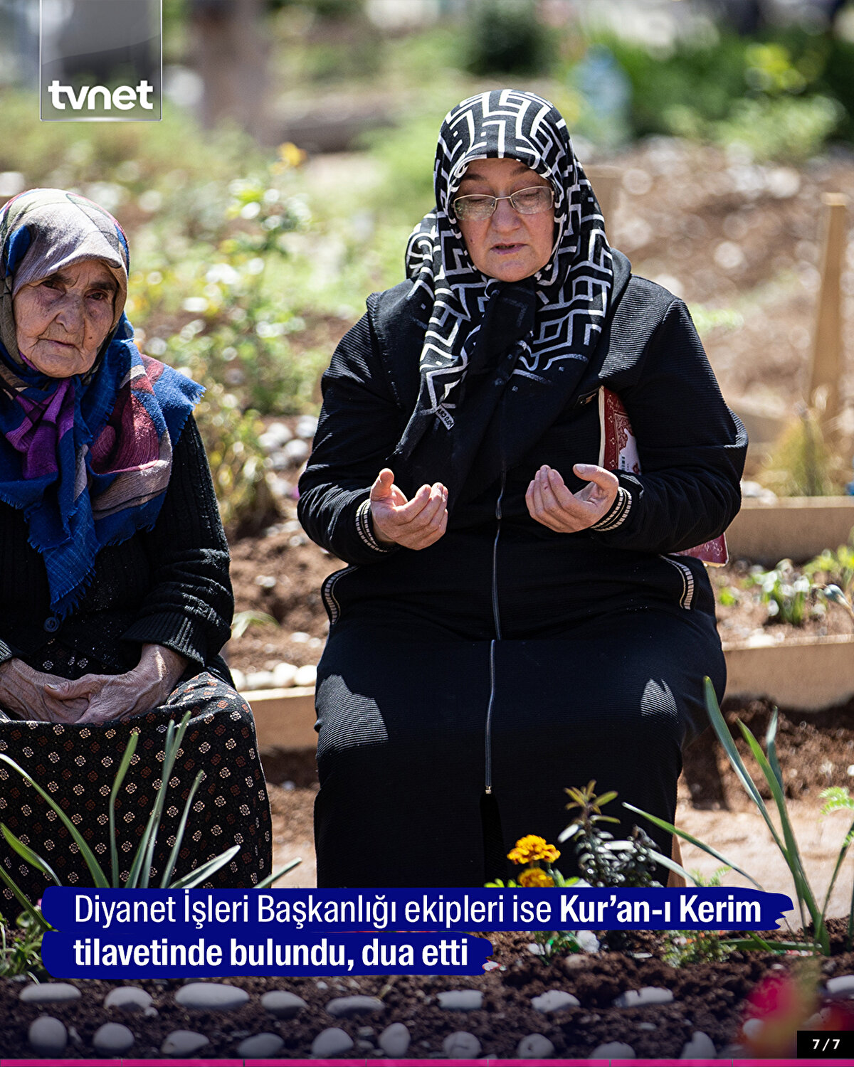 Diyanet İşleri Başkanlığı ekipleri ise Kur’an-ı Kerim tilavetinde bulundu, dua etti