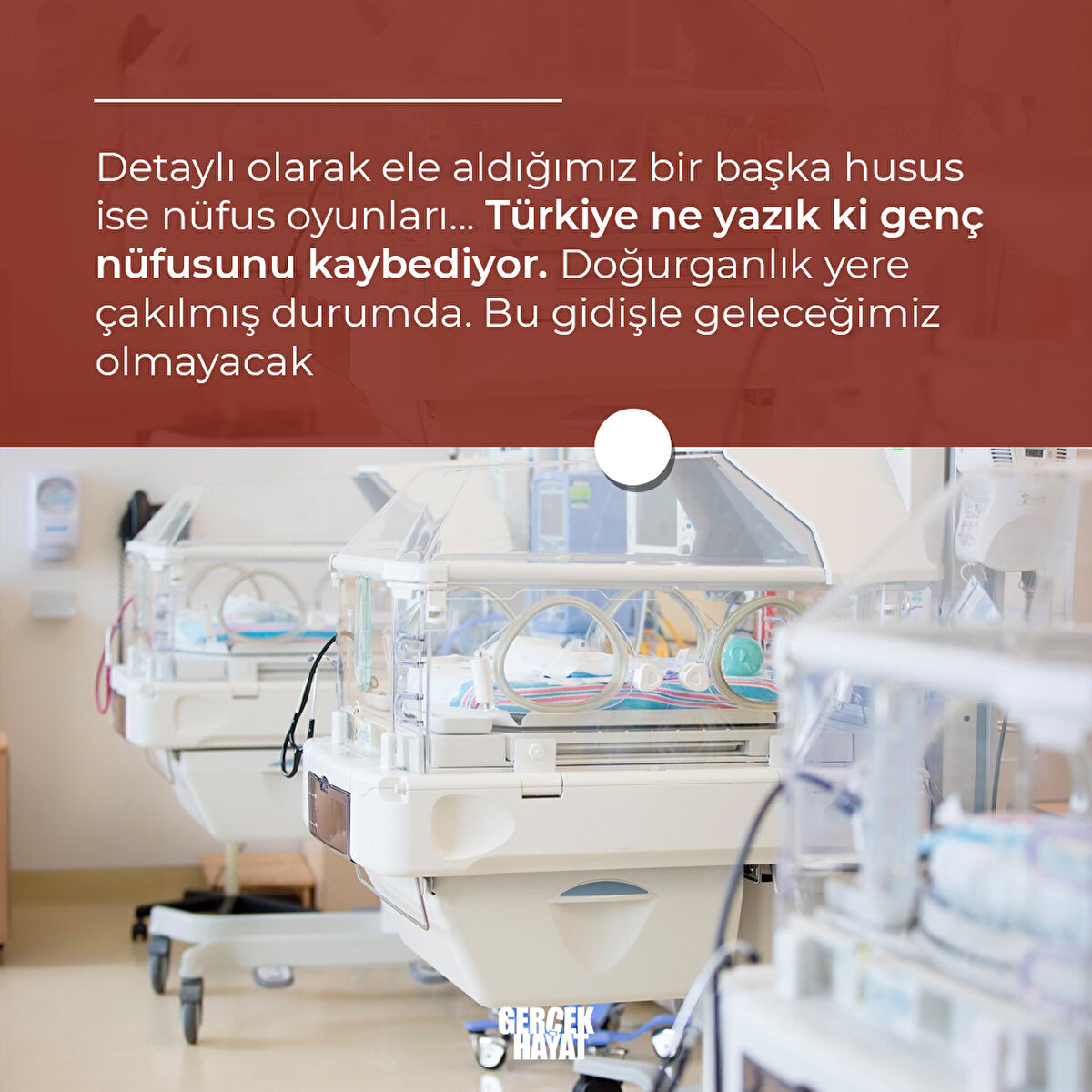 Türkiye ne yazık ki genç nüfusunu kaybediyor