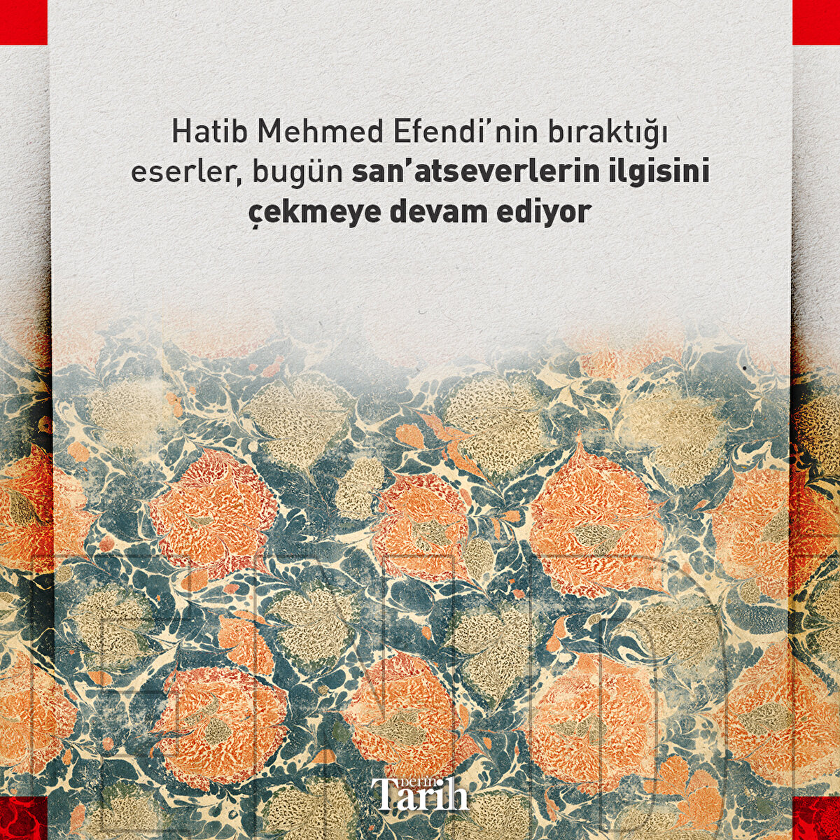 Ebru kağıdının mucidi: Hatib Mehmed Efendi