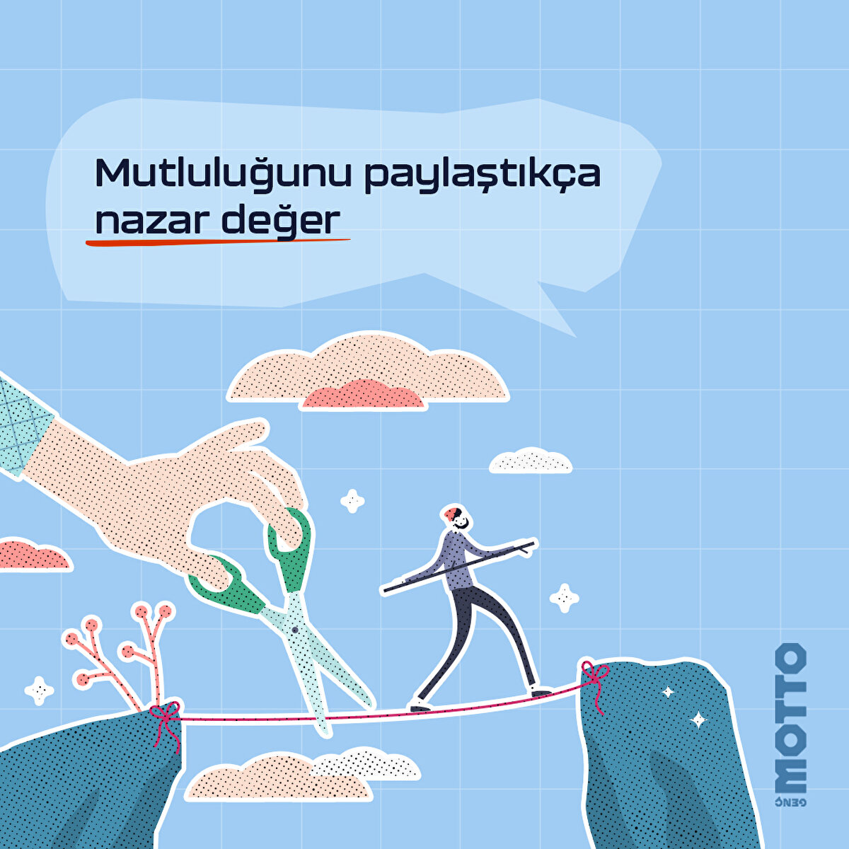 Mutluluğunu paylaştıkça nazar değer