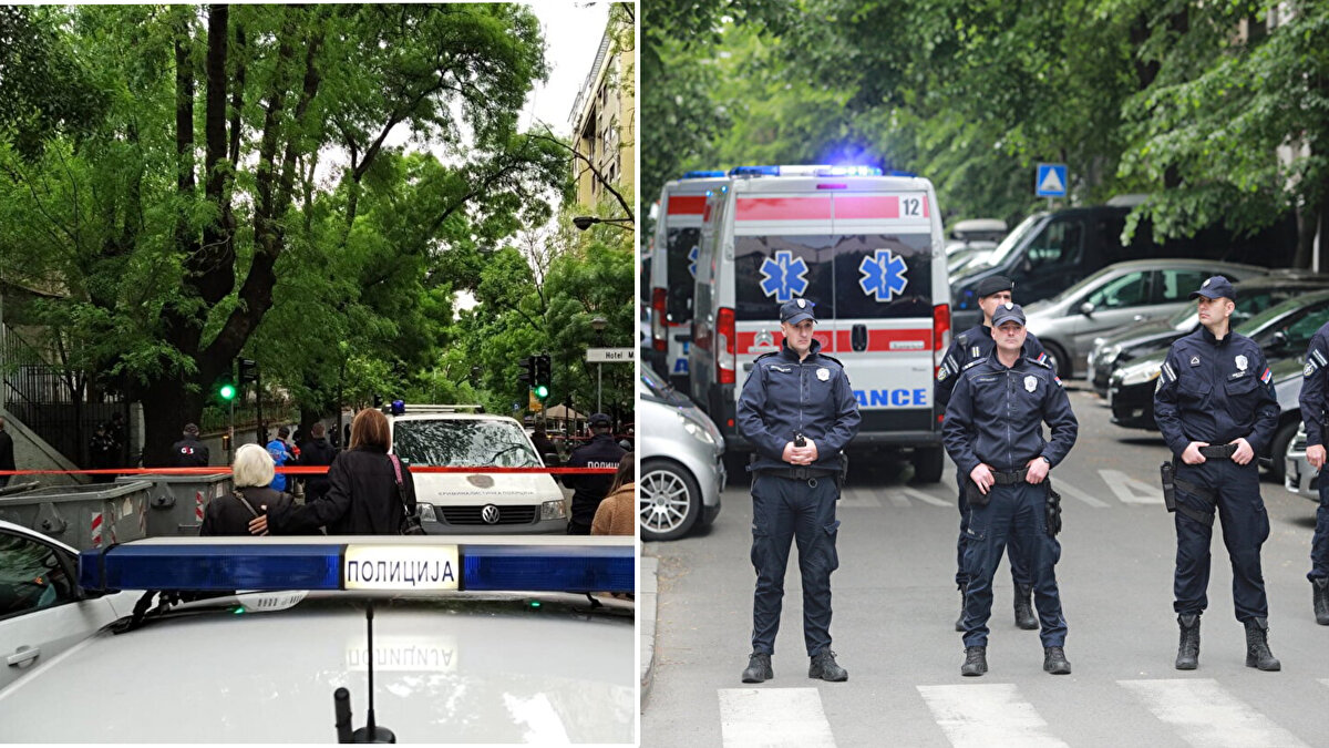 İçişleri Bakanlığından yapılan açıklamada, Belgrad'daki Vladislav Ribnikar İlkokulu'nda 7. sınıf öğrencisinin, sabah saatlerinde güvenlik görevlileri ve öğrencilere ateş açtığı kaydedildi.