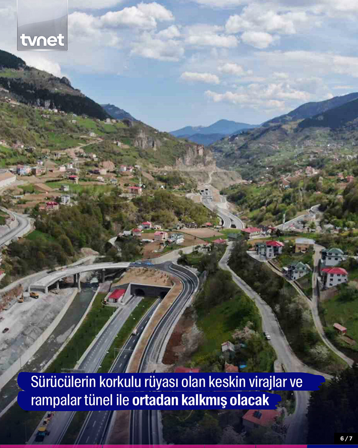 Sürücülerin korkulu rüyası olan keskin virajlar ve rampalar tünel ile ortadan kalkmış olacak