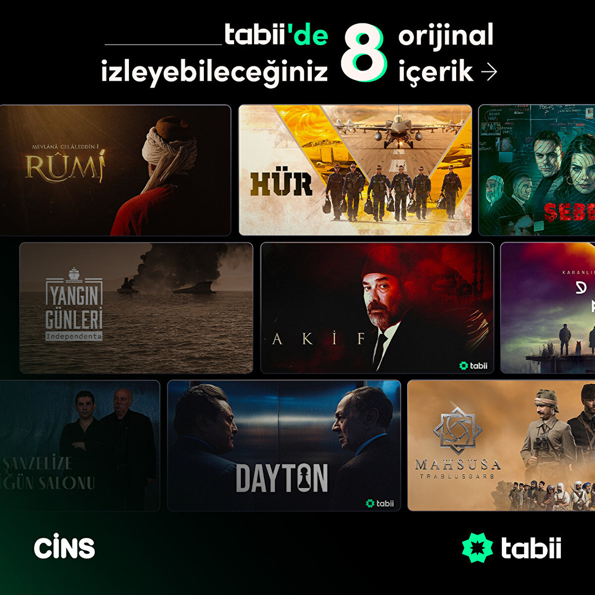 Tabii'de izleyebileceğiniz 8 orijinal içerik