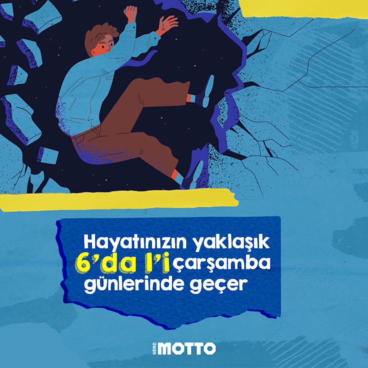 Hayatınızın yaklaşık 6'da 1'i çarşamba günlerinde geçer