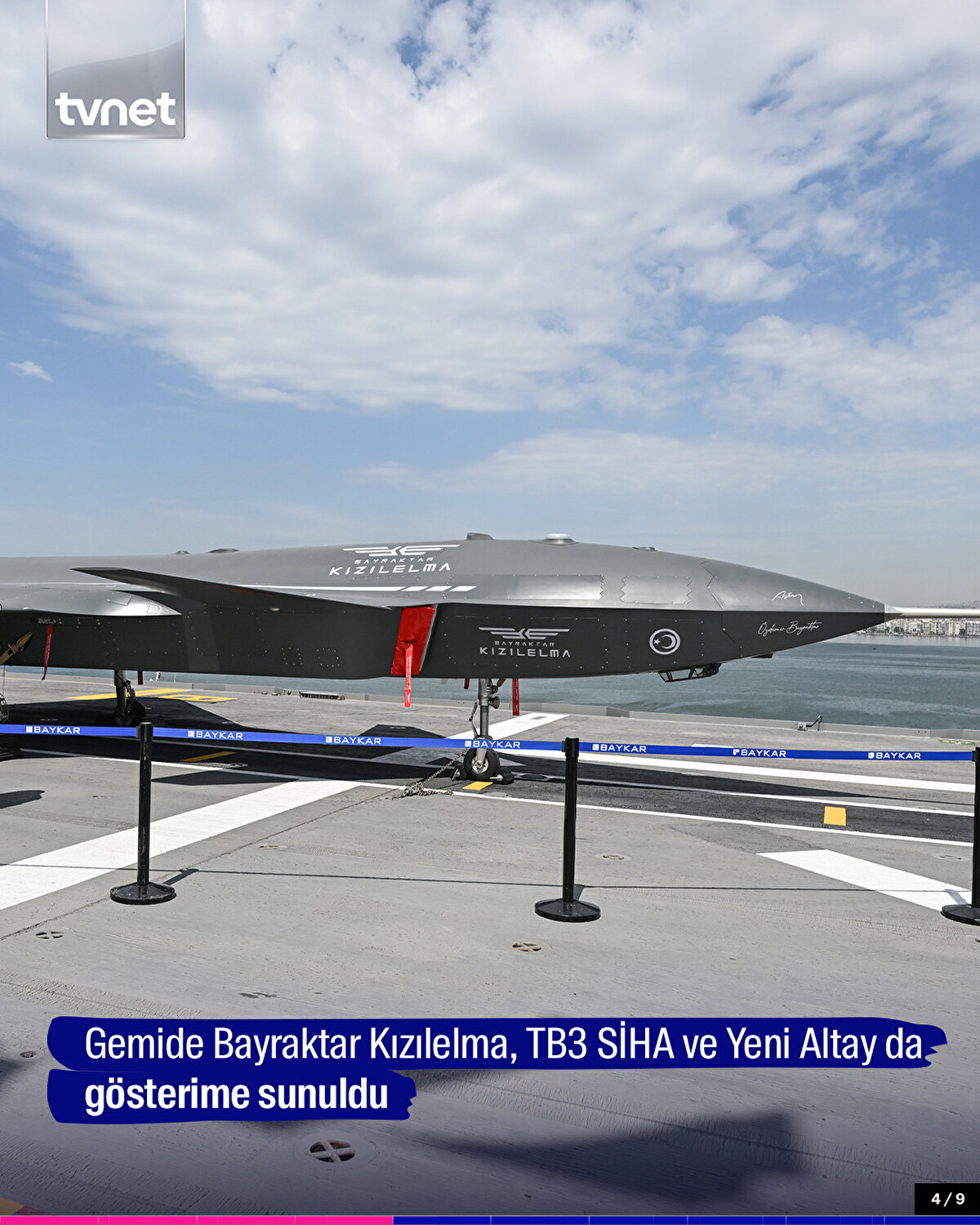 Gemide Bayraktar Kızılelma, TB3 SİHA ve Yeni Altay da gösterime sunuldu