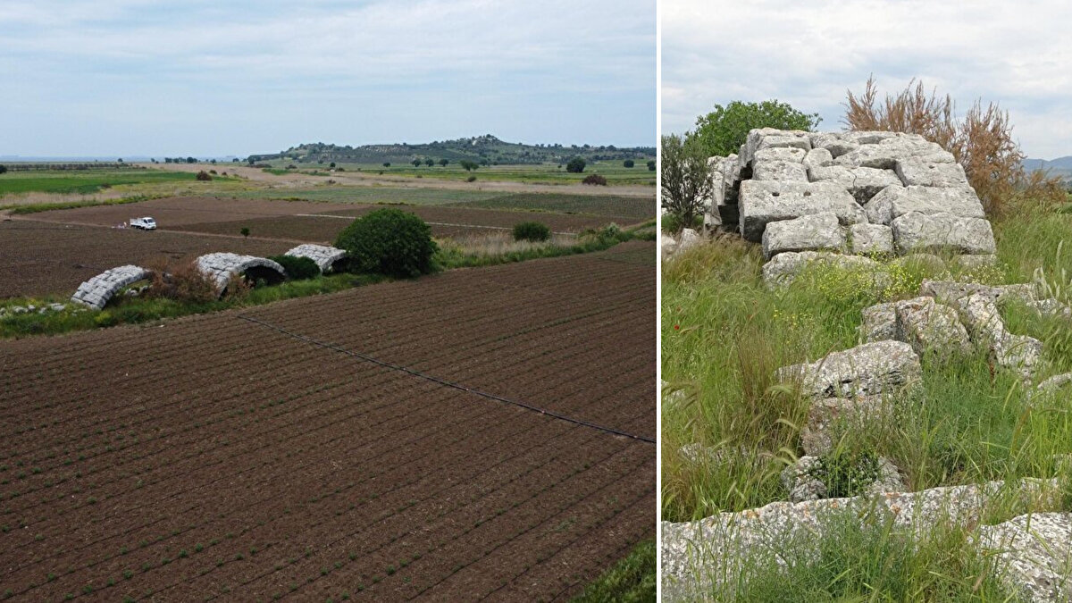 Ayvacık ilçesi Tuzla köyü yakınlardaki yaklaşık 2 bin yıllık Tuzla Roma Köprüsü'nün kalıntıları, Tuzla Çayı'nın zaman içinde yatak değiştirmesiyle, domates tarlaları arasında kaldı.