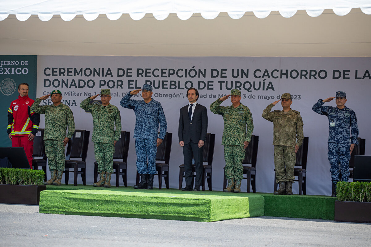 Euronews'in haberine göre, Meksika'nın Türkiye Büyükelçisi İlhan Kemal Tuğ, 'Arkadaş' isimli Alman kurdunu karşılama töreninde yer aldı. 