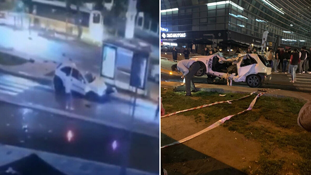 Kağıthane Gürsel Mahallesi, İmrahor Caddesi üzerinde otomobil sürücüsü Cemil Ünal (24), süratli şekilde seyretmeye başladı. Sürücü bir süre sonra yolun karşısına geçmek isteyen yayaya çarpmamak için direksiyonu kırdı.