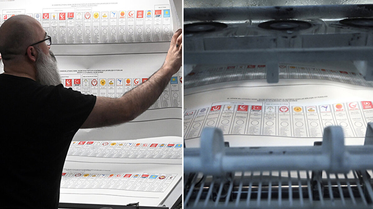 Cumhurbaşkanı seçimi için 12 Nisan'da, milletvekili seçimi için ise 19 Nisan'da başlanan oy pusulalarının basım işlemleri sona erdi.