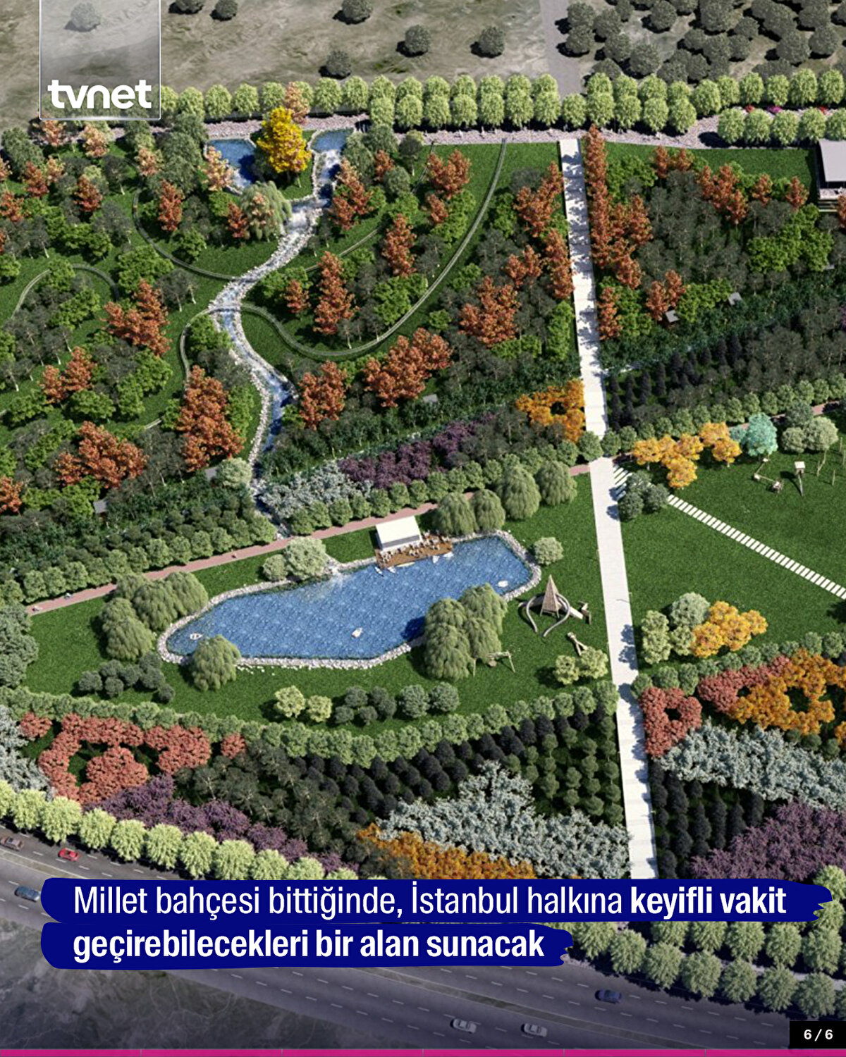 Millet bahçesi bittiğinde, İstanbul halkına keyifli vakit geçirebilecekleri bir alan sunacak