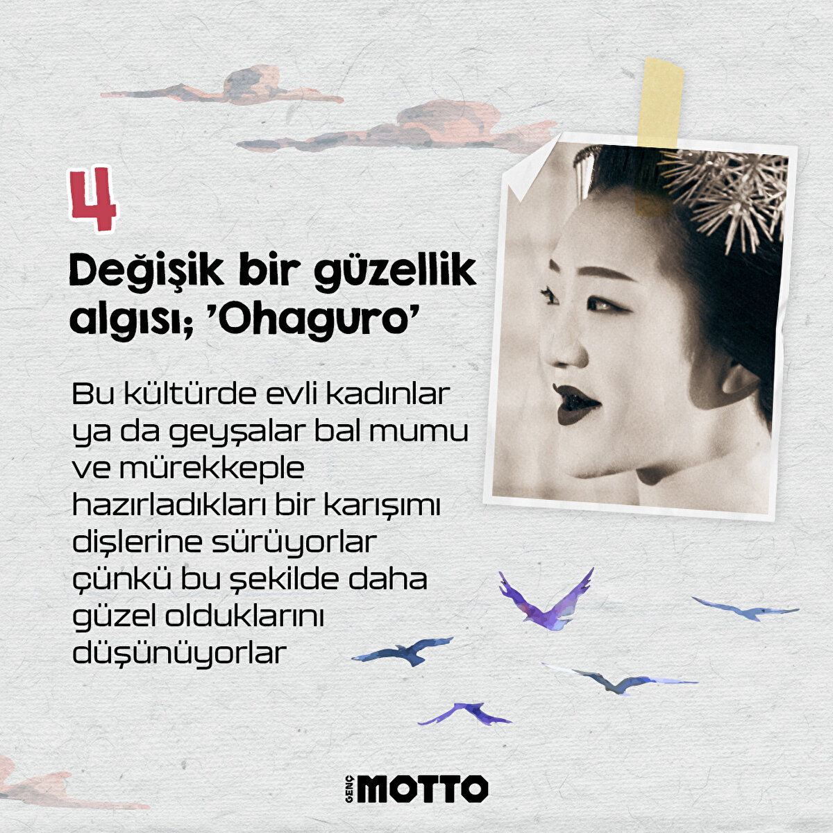 Değişik bir güzellik algısı 'Ohaguro'