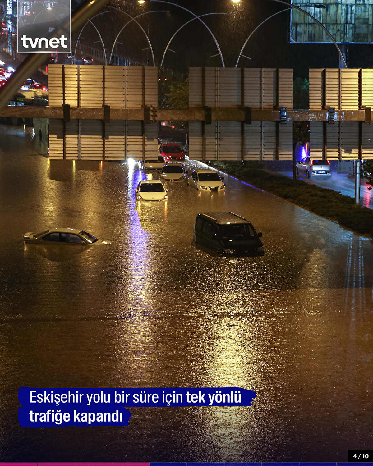 Eskişehir yolu bir süre için tek yönlü trafiğe kapandı