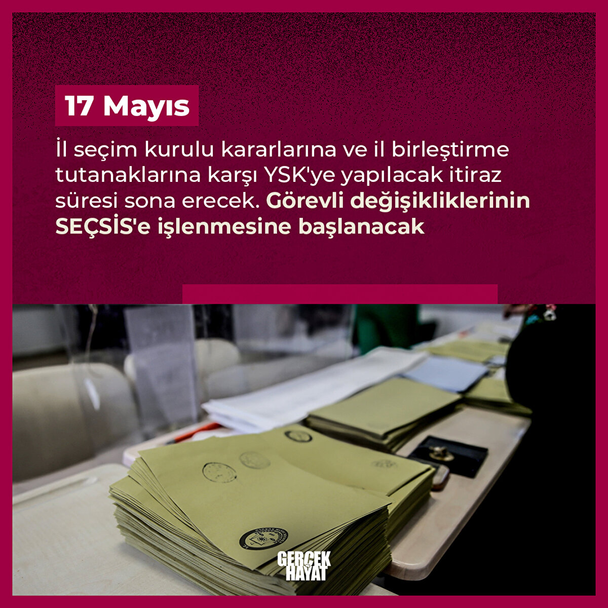 17 Mayıs'ta YSK'ye yapılacak itiraz süresi sona erecek