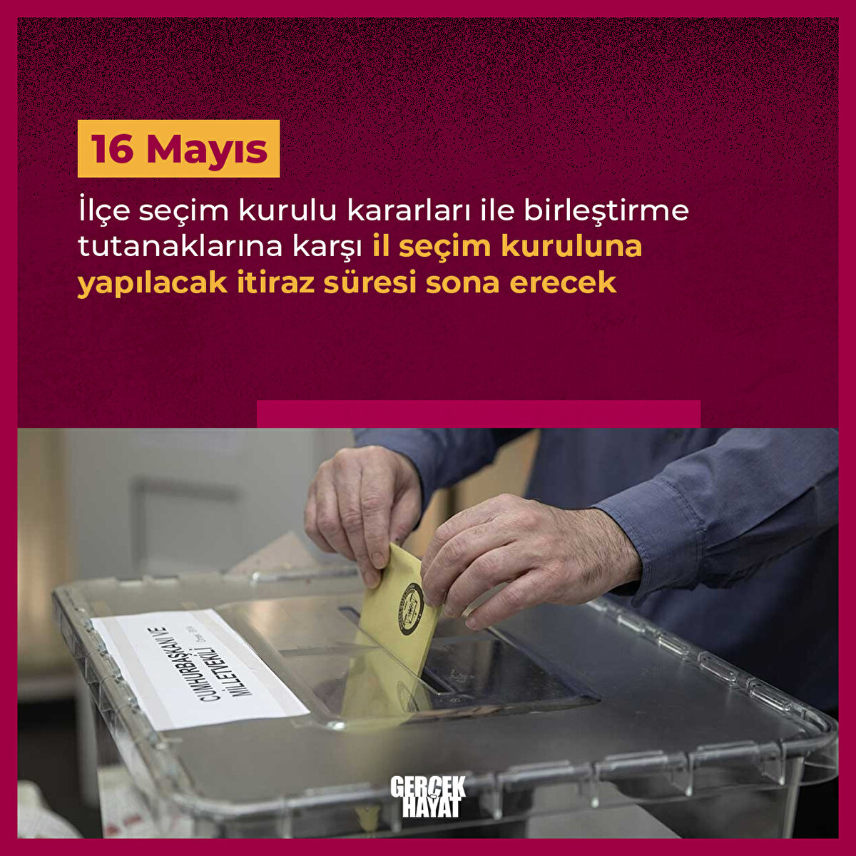 16 Mayıs'ta il seçim kuruluna yapılacak itiraz süresi sona erecek