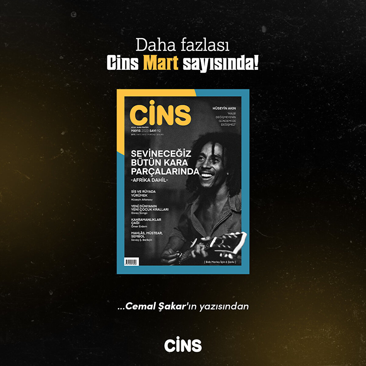 Cemal Şakar'ın yazısından