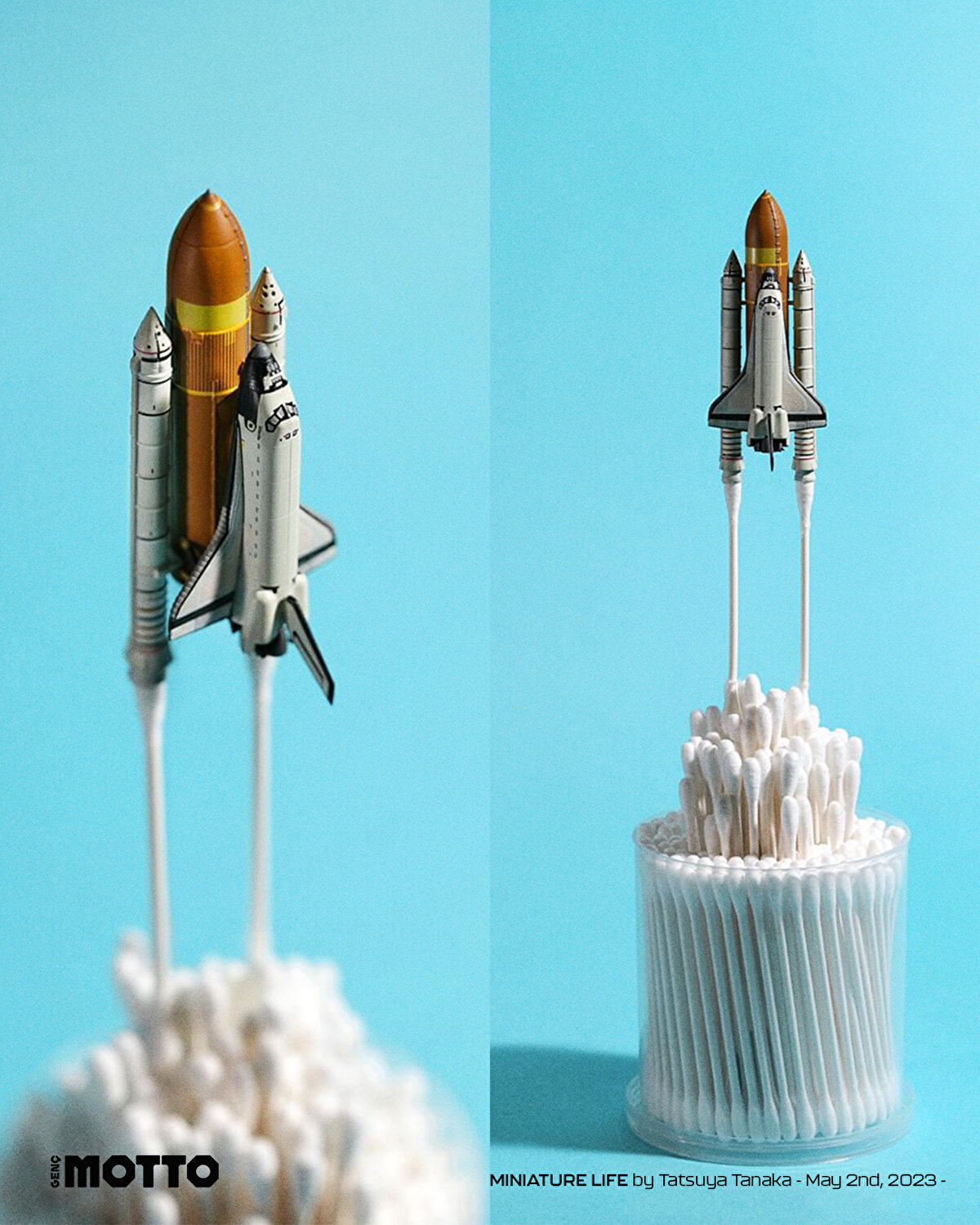 Kulak çubuğu ile uzaya 